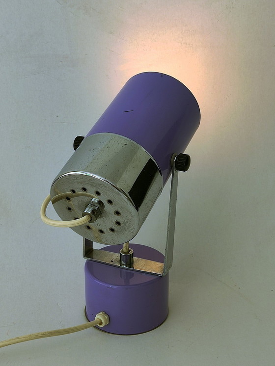 Image 1 of Table Lamps Set Of 2 Space Age Lilac