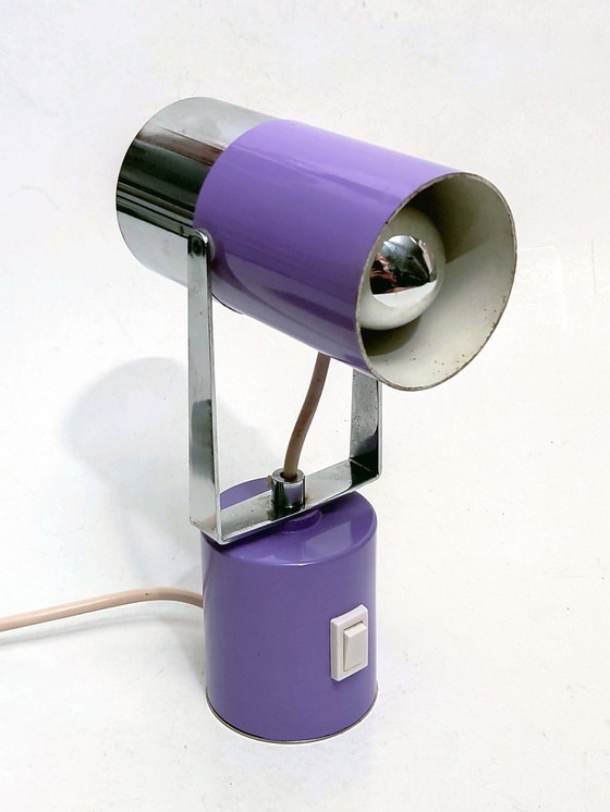 Image 1 of Table Lamps Set Of 2 Space Age Lilac