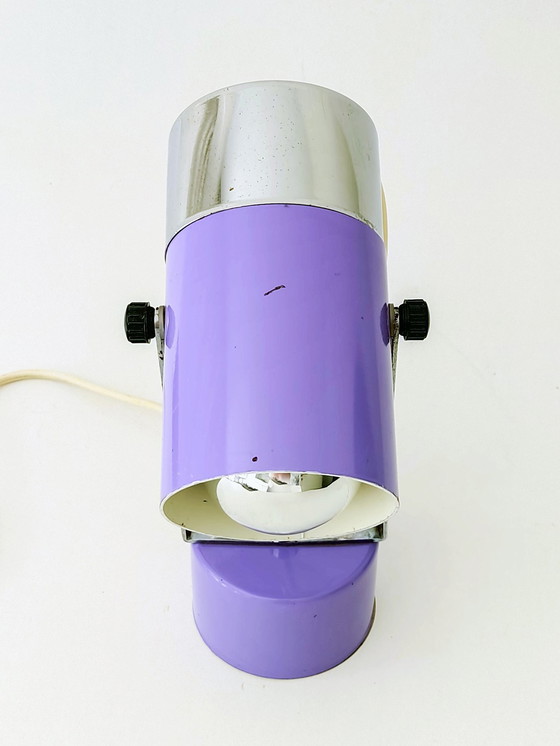 Image 1 of Table Lamps Set Of 2 Space Age Lilac