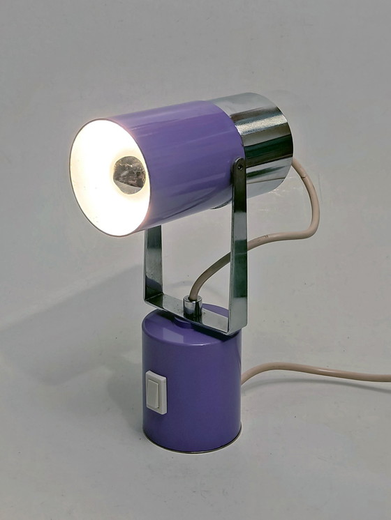 Image 1 of Table Lamps Set Of 2 Space Age Lilac