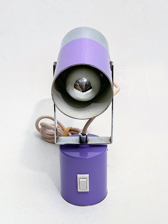 Image 1 of Table Lamps Set Of 2 Space Age Lilac