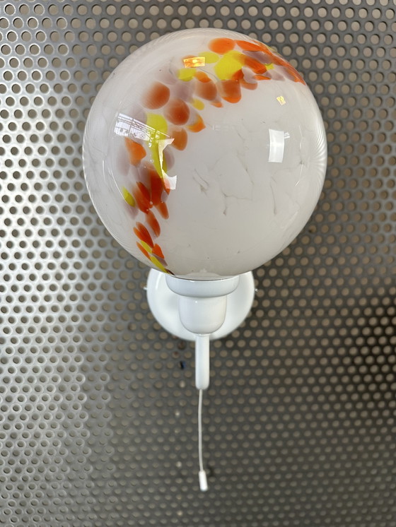 Image 1 of 3x lampade da parete vintage (anni '80) GuRo - vetro