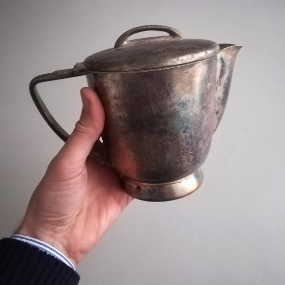 Image 1 of Set of 3 vintage teapots by Gio Ponti for Fratelli Calderoni, 1940