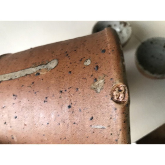 Image 1 of Vintage pyrite stoneware service set by Gustave Tiffoche