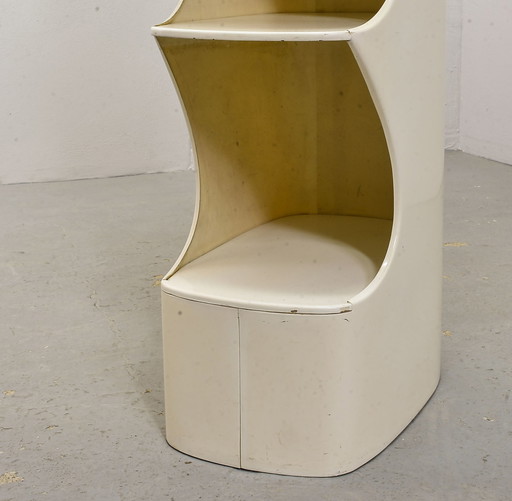 Etagère Totem blanche par Valeric Doubroucinskis pour Rodier, France, 1973