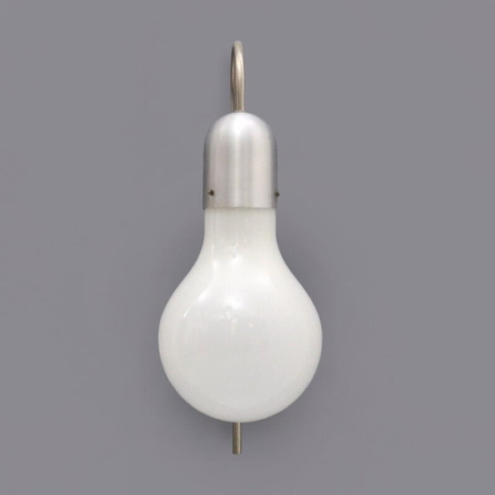 Image 1 of Vintage glass, brass and aluminum wall lamp by Stilux Milano, 1960s