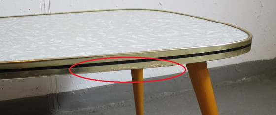 Image 1 of Kidney-shaped side table Flower table