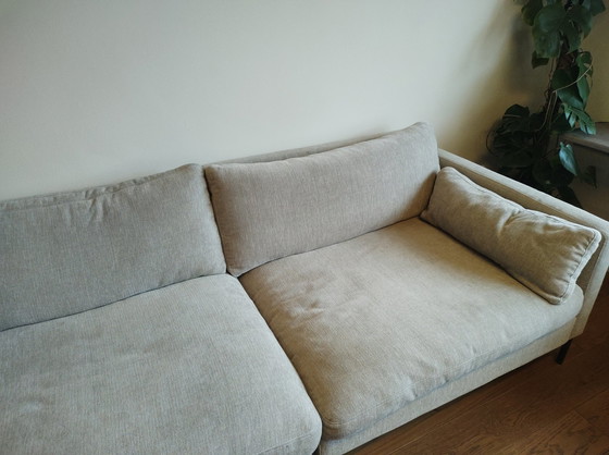 Image 1 of 4.5-Seater Sofa Zuiver Summer Latte And Hocker