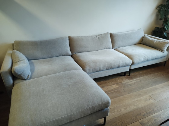 Image 1 of 4.5-Seater Sofa Zuiver Summer Latte And Hocker