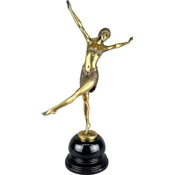 Image 1 of Vintage bronze sculpture of a dancer by D.H.Chiparus