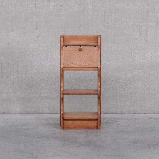 Vintage oak bookcase by Guillerme and Chambron, France 1960
