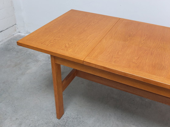 Image 1 of Extendable 'N-Line' Dining Table In Oak By P&J Neirinck, 1968