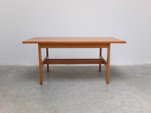 Extendable 'N-Line' Dining Table In Oak By P&J Neirinck, 1968