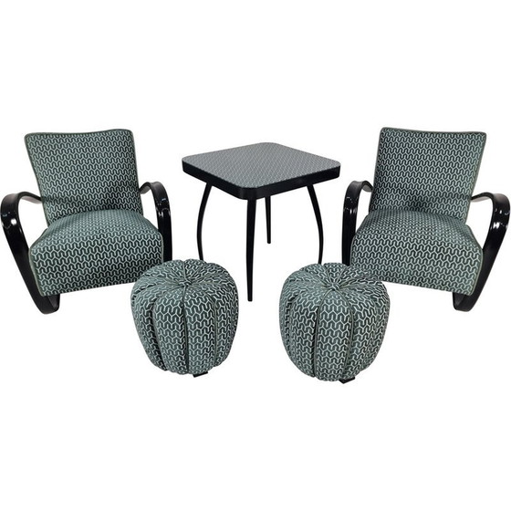 Image 1 of Set of 4 vintage armchairs H 269 by Jindřich Halabala for Up Zavody, Czechoslovakia 1940