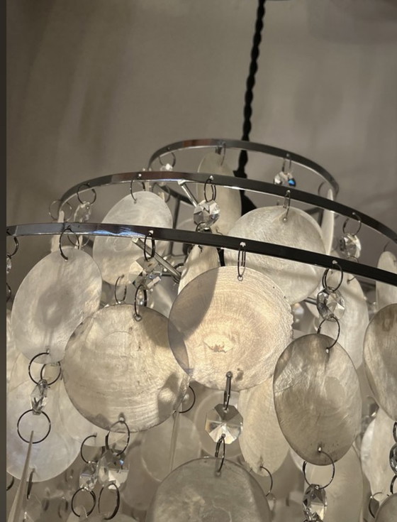 Image 1 of Lampadario vintage a sospensione Capiz 🐚 