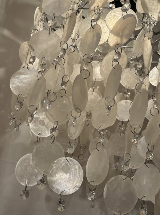 Image 1 of Lampadario vintage a sospensione Capiz 🐚 