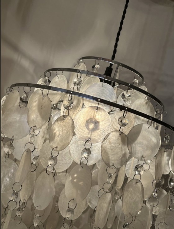 Image 1 of Lampadario vintage a sospensione Capiz 🐚 
