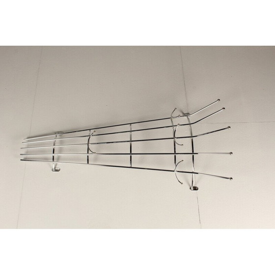 Image 1 of Vintage nickel-plated steel coat rack, 1980