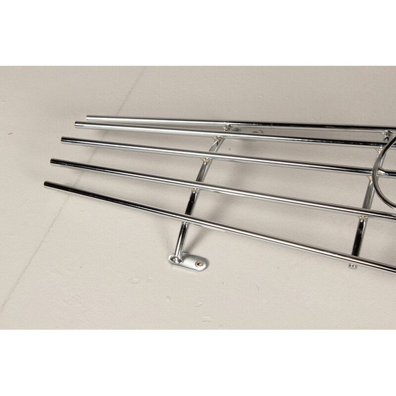 Image 1 of Vintage nickel-plated steel coat rack, 1980