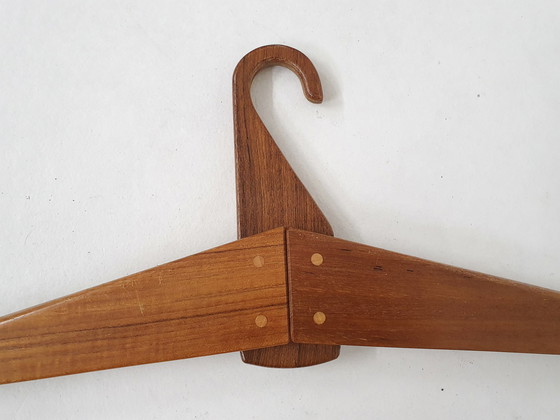 Image 1 of Teak coatrack by Aksel Kjersgaard for Vildbjerg mobelfabrik, Denmark 1960's