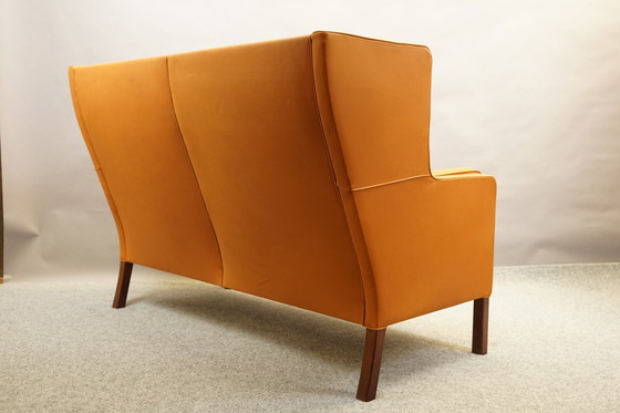 Image 1 of Canapé en cuir vintage de Børge Mogensen pour Fredericia, années 1960