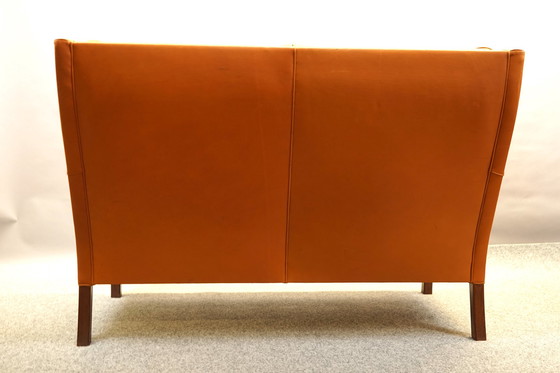 Image 1 of Vintage leather sofa by Børge Mogensen for Fredericia, 1960s