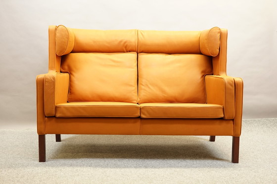 Image 1 of Canapé en cuir vintage de Børge Mogensen pour Fredericia, années 1960