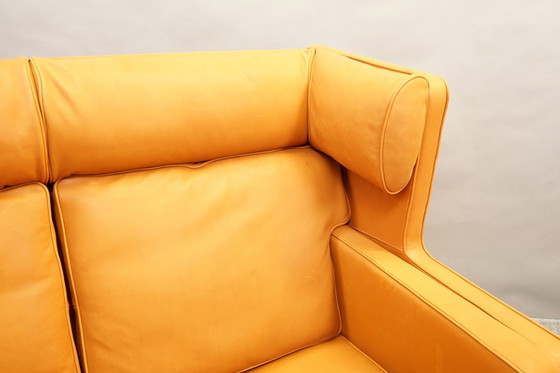 Image 1 of Vintage leather sofa by Børge Mogensen for Fredericia, 1960s