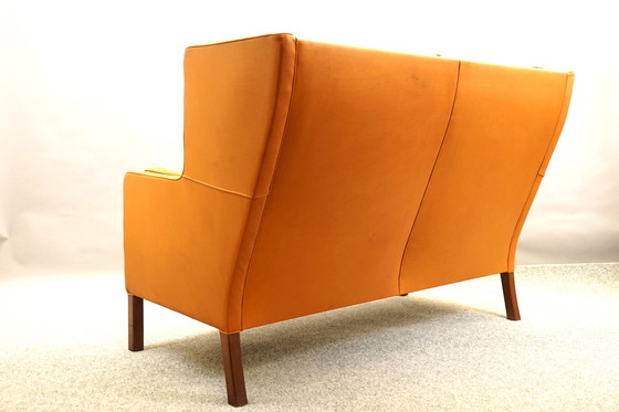 Image 1 of Canapé en cuir vintage de Børge Mogensen pour Fredericia, années 1960