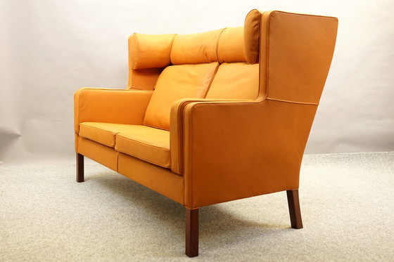 Image 1 of Vintage leather sofa by Børge Mogensen for Fredericia, 1960s