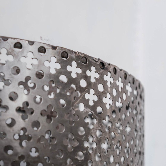 Image 1 of Coppia di lampade da parete vintage in metallo traforato, Francia anni '70