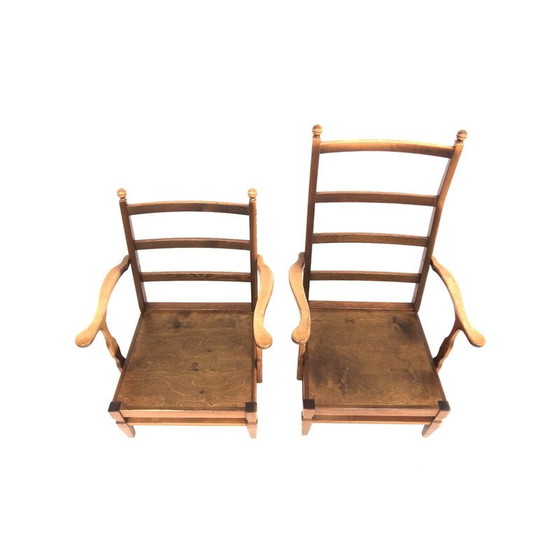 Image 1 of Pair of vintage pine armchairs by Göperts Möbler, Sweden 1960