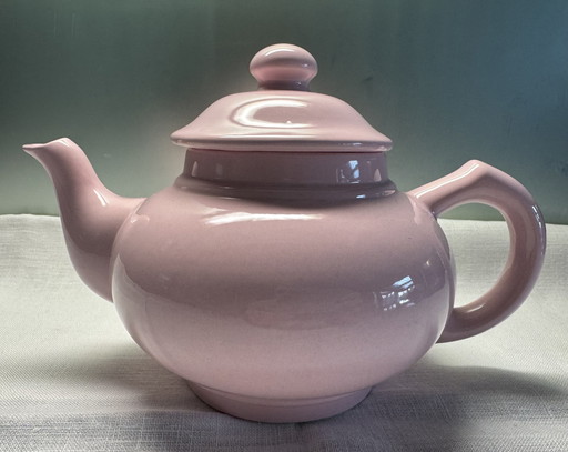 Pink Teapot With Lid Niderviller