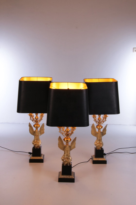 Image 1 of De Knudt - Eagle Guilded Table Lamp