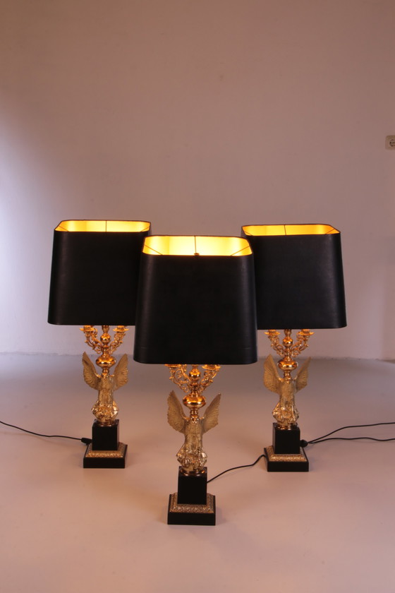 Image 1 of De Knudt - Eagle Guilded Table Lamp