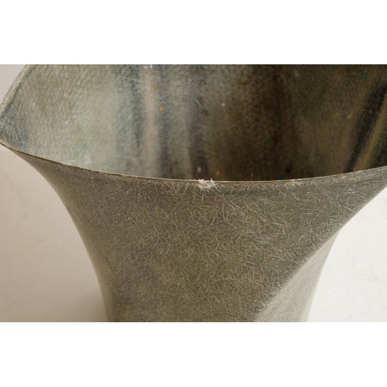 Image 1 of Vintage fiberglass garbage can, 1950