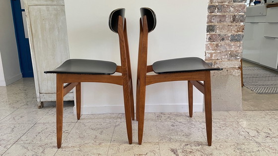 Image 1 of Pair De Chaises Scandinaves Chic Vintage