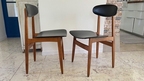 Image 1 of Pair De Chaises Scandinaves Chic Vintage
