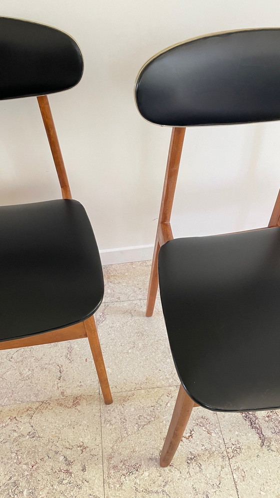 Image 1 of Pair De Chaises Scandinaves Chic Vintage
