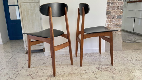 Image 1 of Pair De Chaises Scandinaves Chic Vintage