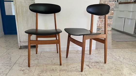Image 1 of Pair De Chaises Scandinaves Chic Vintage