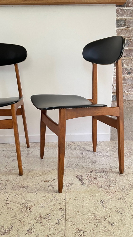 Image 1 of Pair De Chaises Scandinaves Chic Vintage