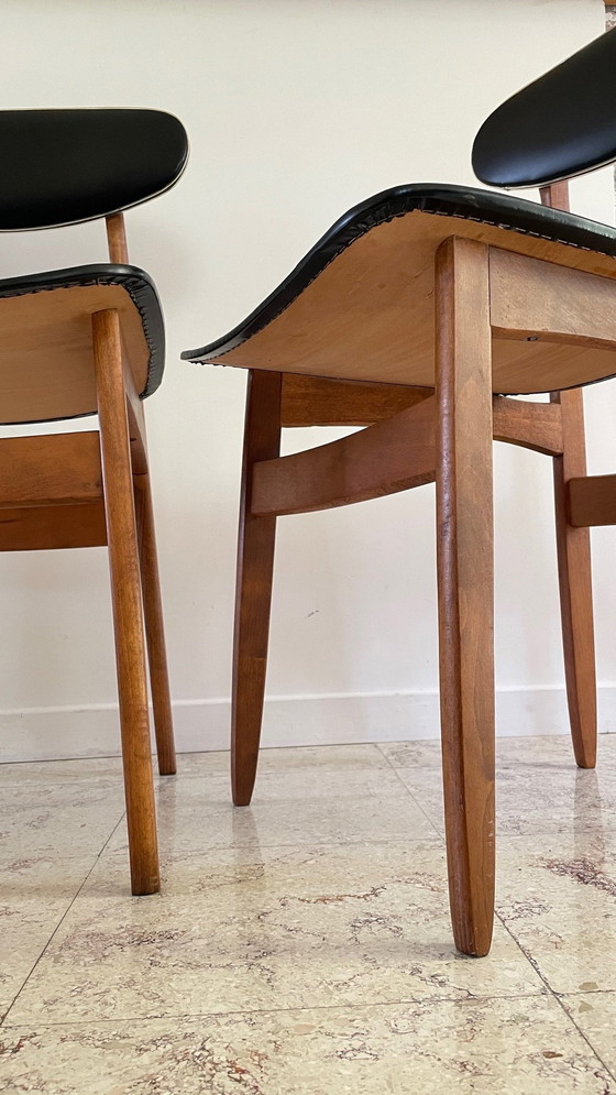 Image 1 of Pair De Chaises Scandinaves Chic Vintage
