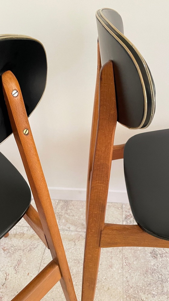 Image 1 of Pair De Chaises Scandinaves Chic Vintage