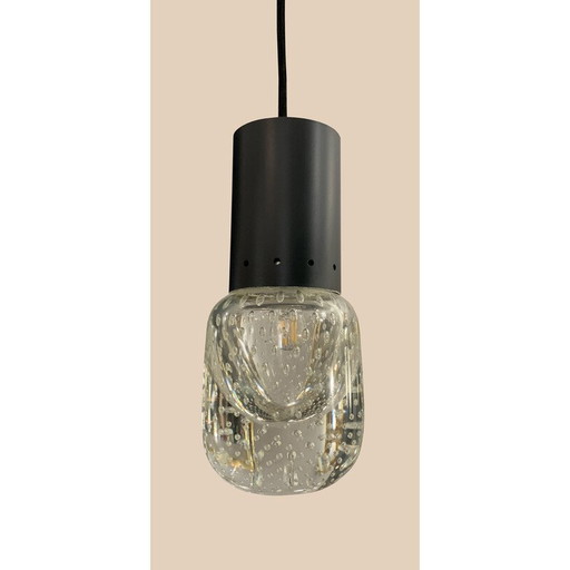 Set of 3 vintage Murano glass pendant lamp by Gino Sarfatti, 1960