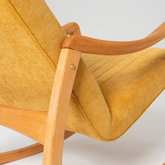 Image 1 of 1X Czech Rocking Chair By Ton 1960S
