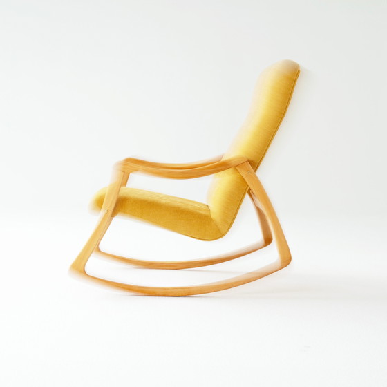 Image 1 of 1X Czech Rocking Chair By Ton 1960S