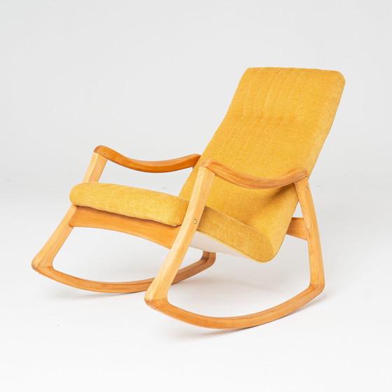 Image 1 of 1X Czech Rocking Chair By Ton 1960S