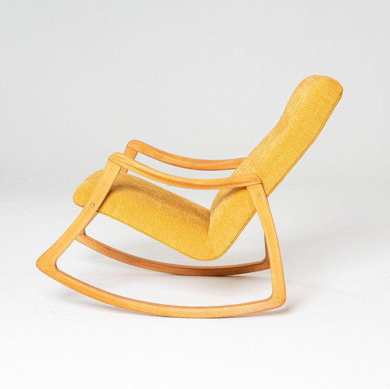 Image 1 of 1X Czech Rocking Chair By Ton 1960S