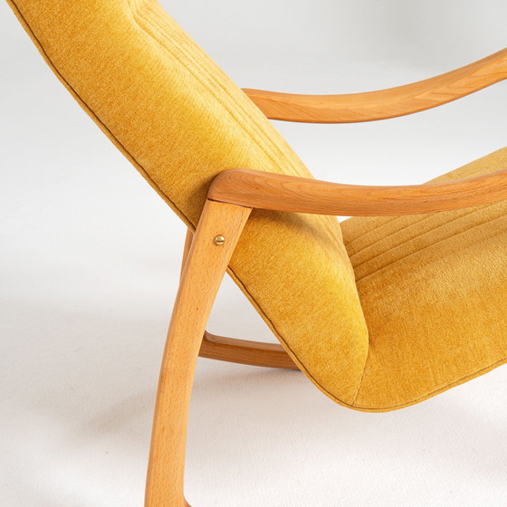 Image 1 of 1X Czech Rocking Chair By Ton 1960S